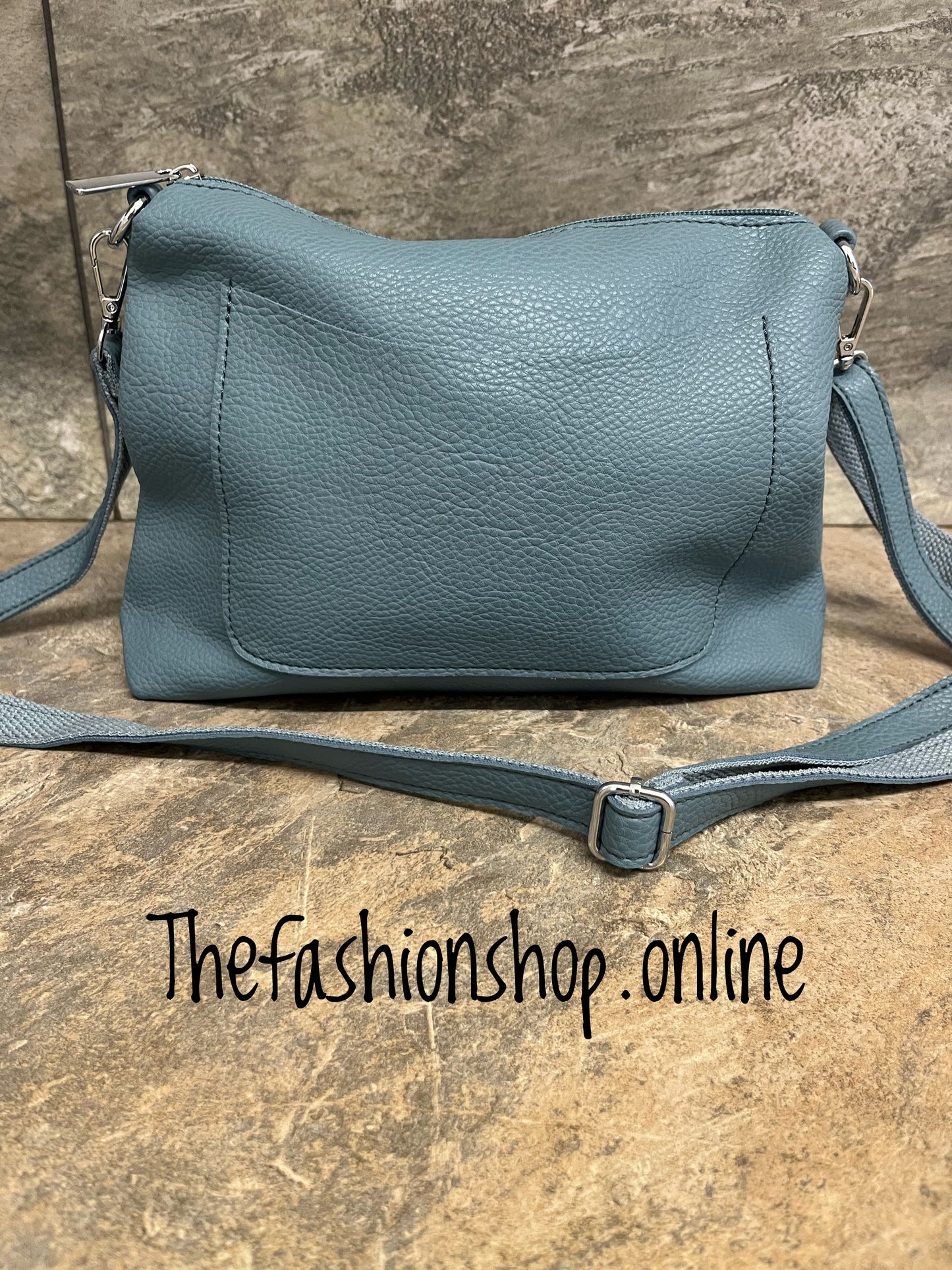 Savannah denim blue shoulder bag