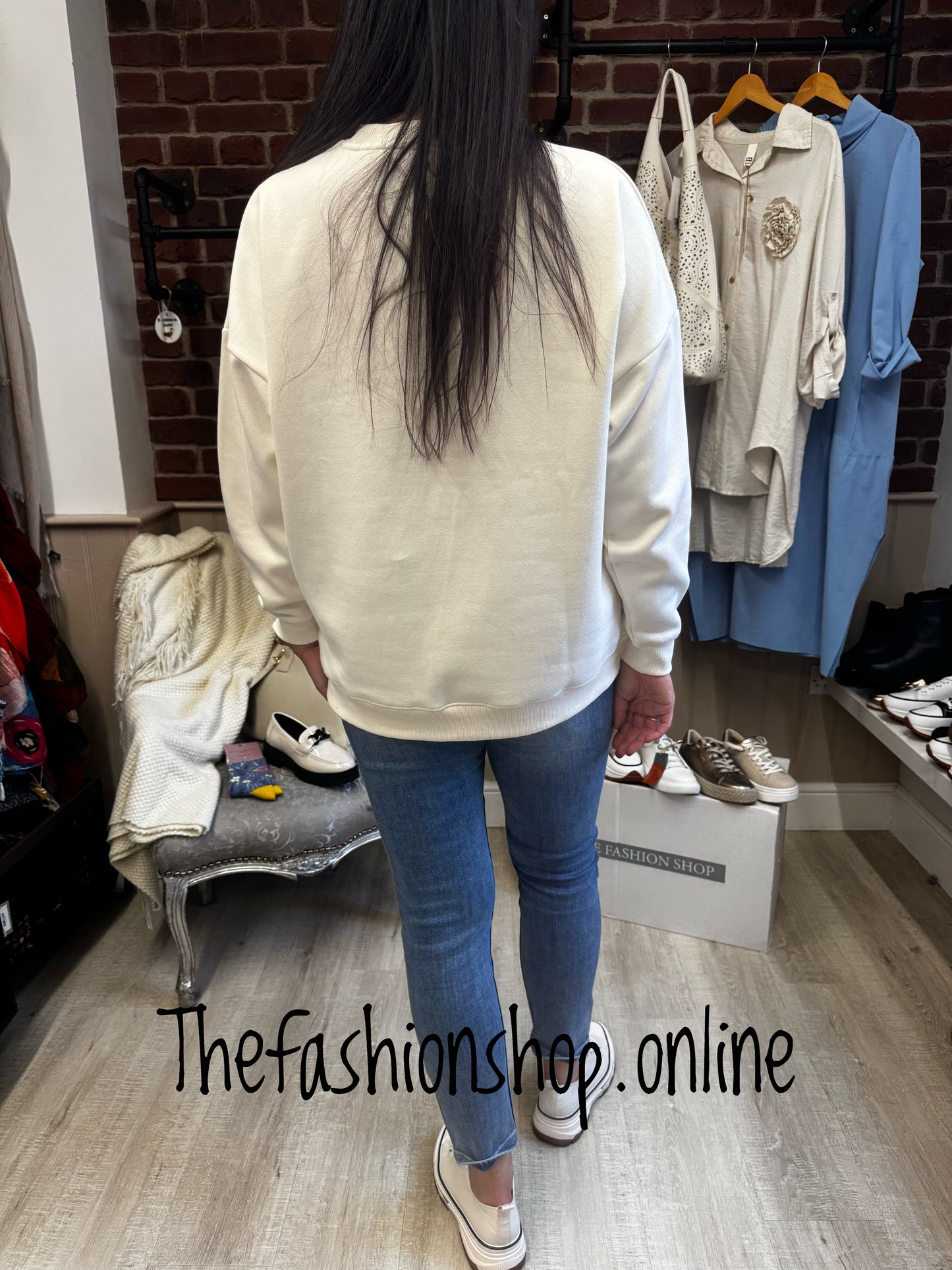 Jamie cream Weekend sweatshirt sizes 12-14 and 16-18