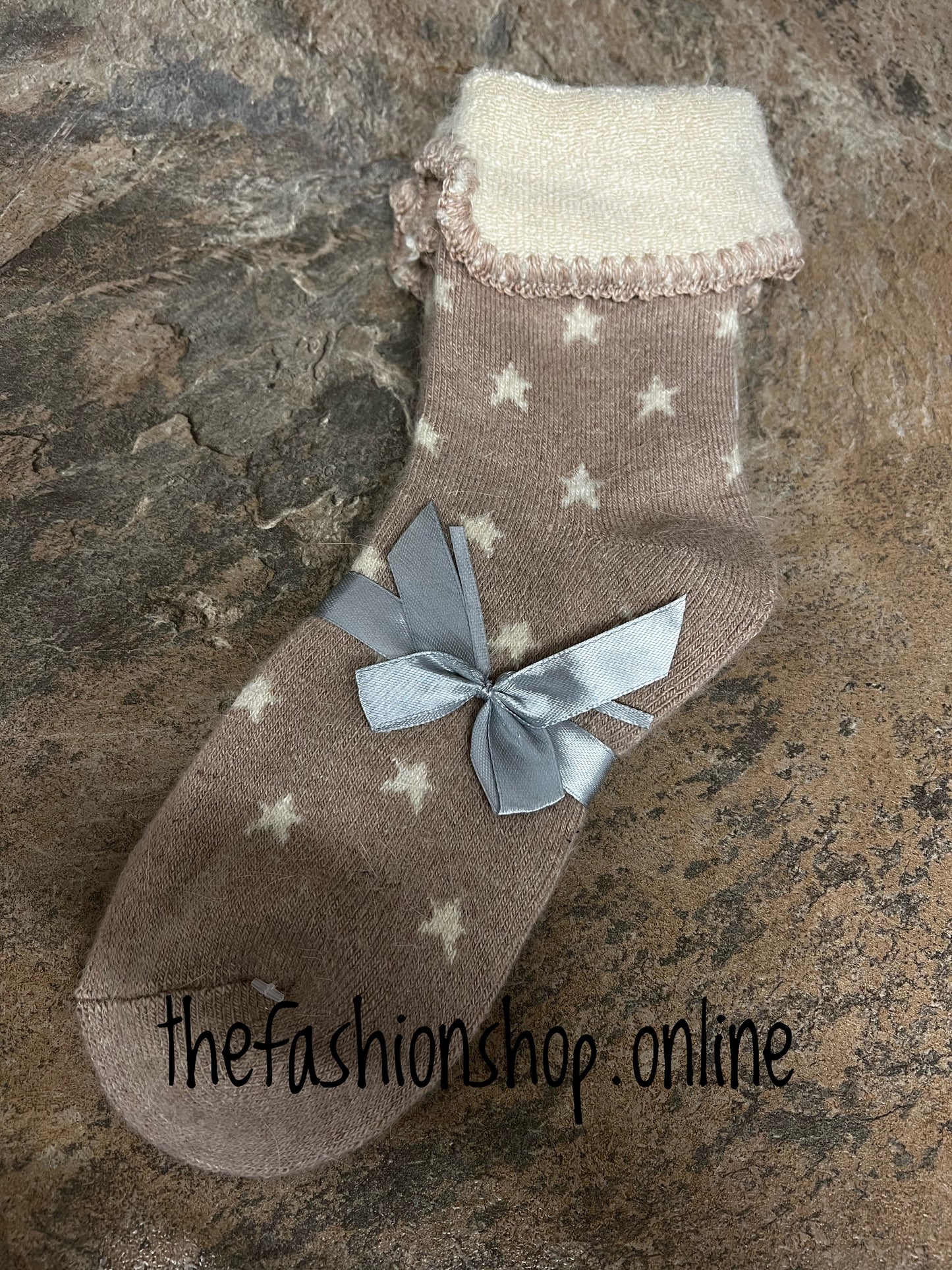 Wool mix star socks sizes 3-7