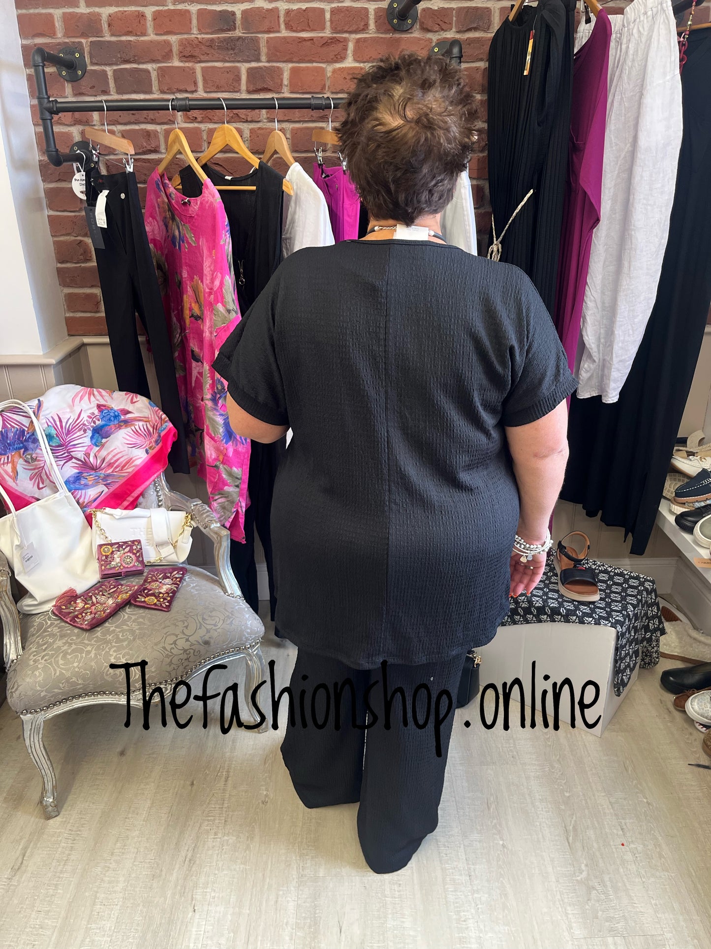 Lois Black Side tie co-ord 12-20