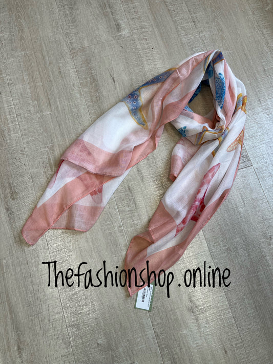 Sarah Tempest multi starfish scarf
