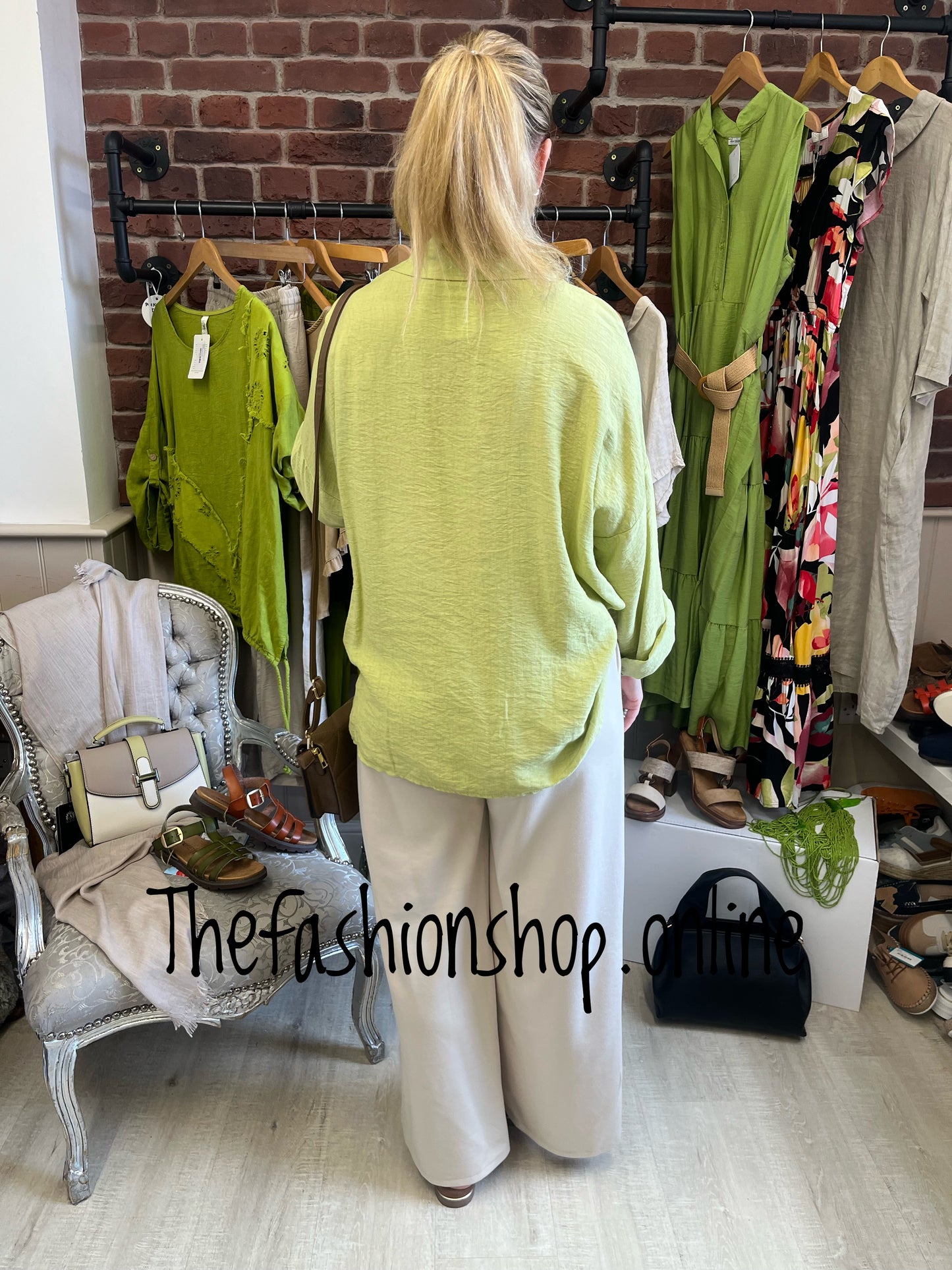 Renee green pocket shirt 12-16