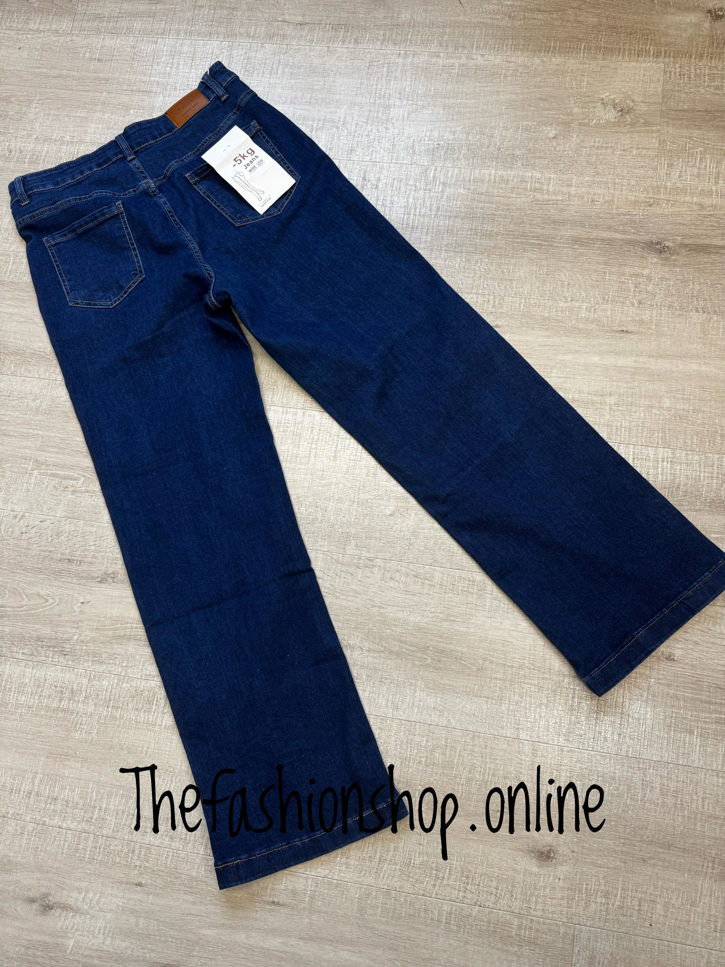 Maria dark denim wide leg jeans sizes 10-22