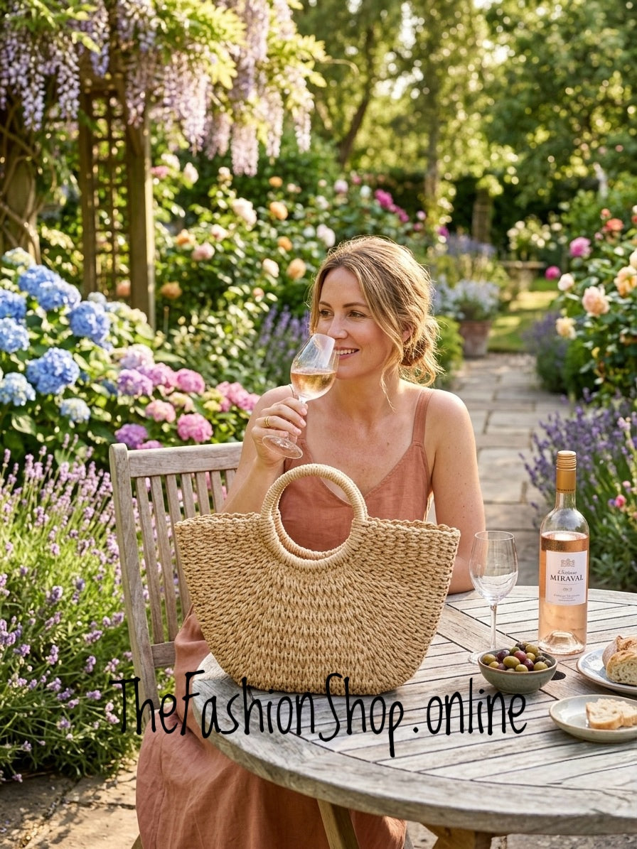Lola chic camel straw bag