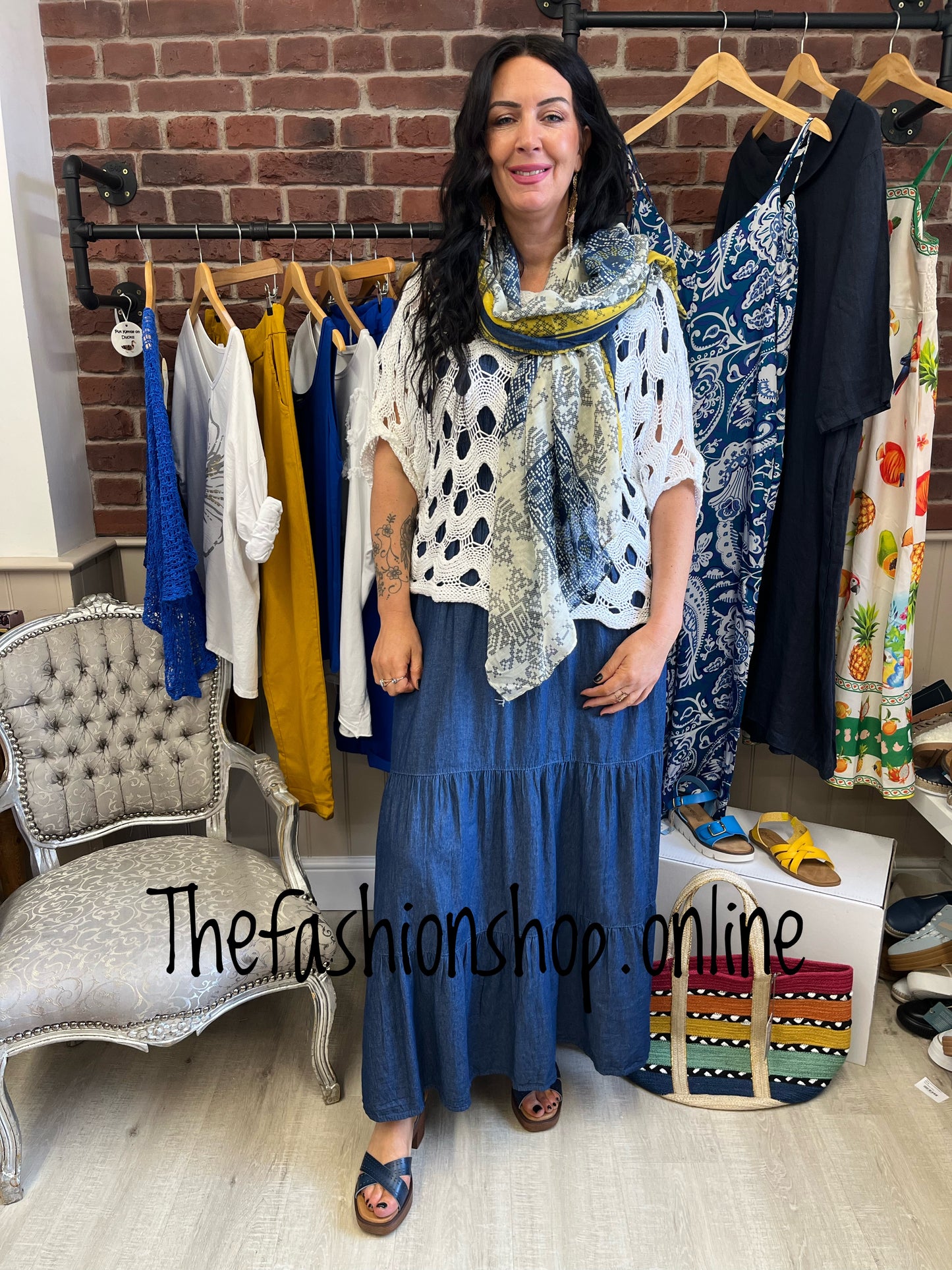 Rochelle white crochet top 8-20