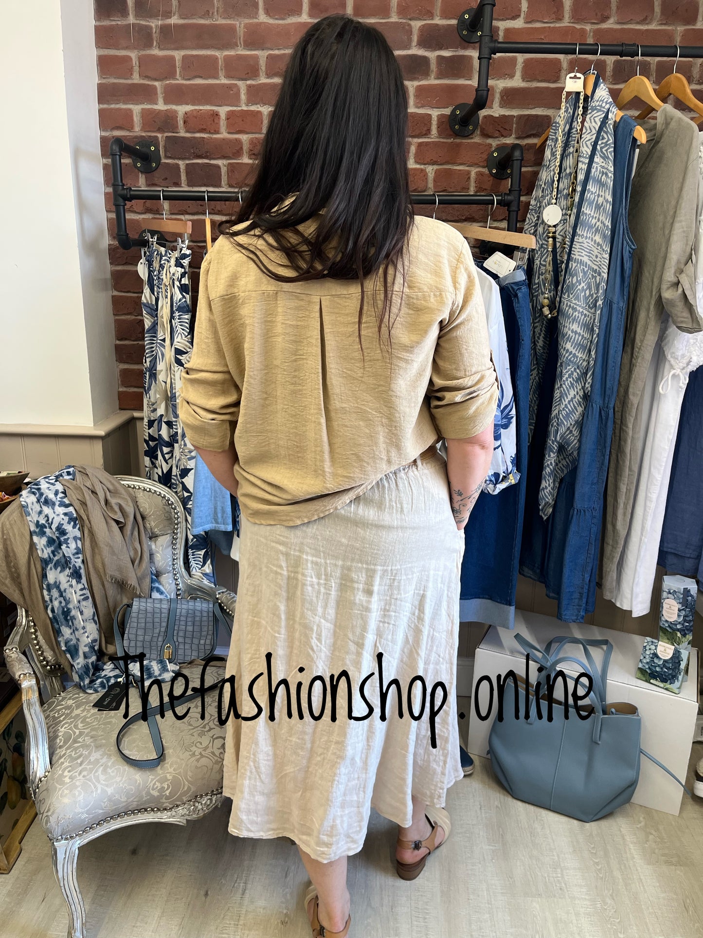 Heidi camel blouse 10-16