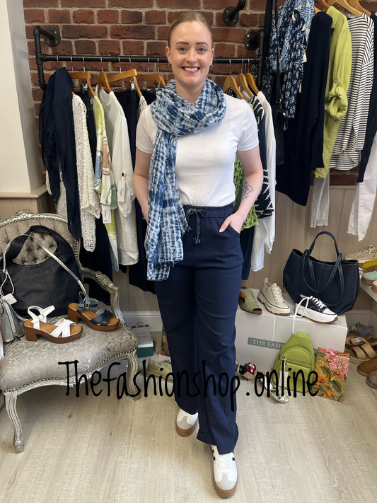 Navy classic magic wide leg trousers 12-18