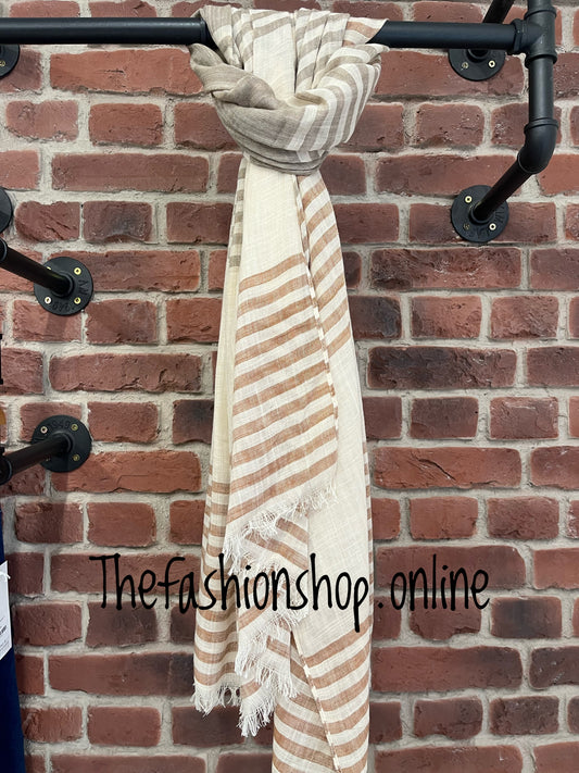 Mushroom stripes scarf