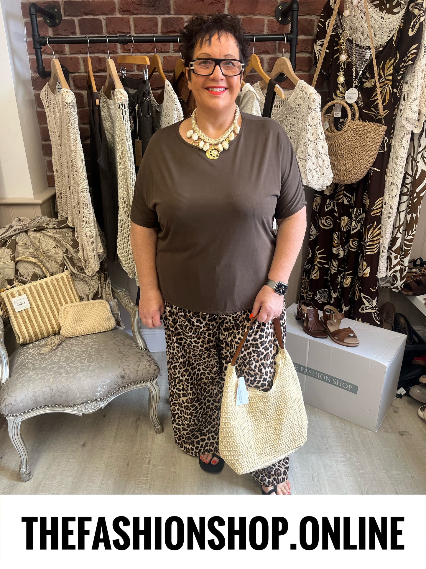 Megan soft brown top 14-20
