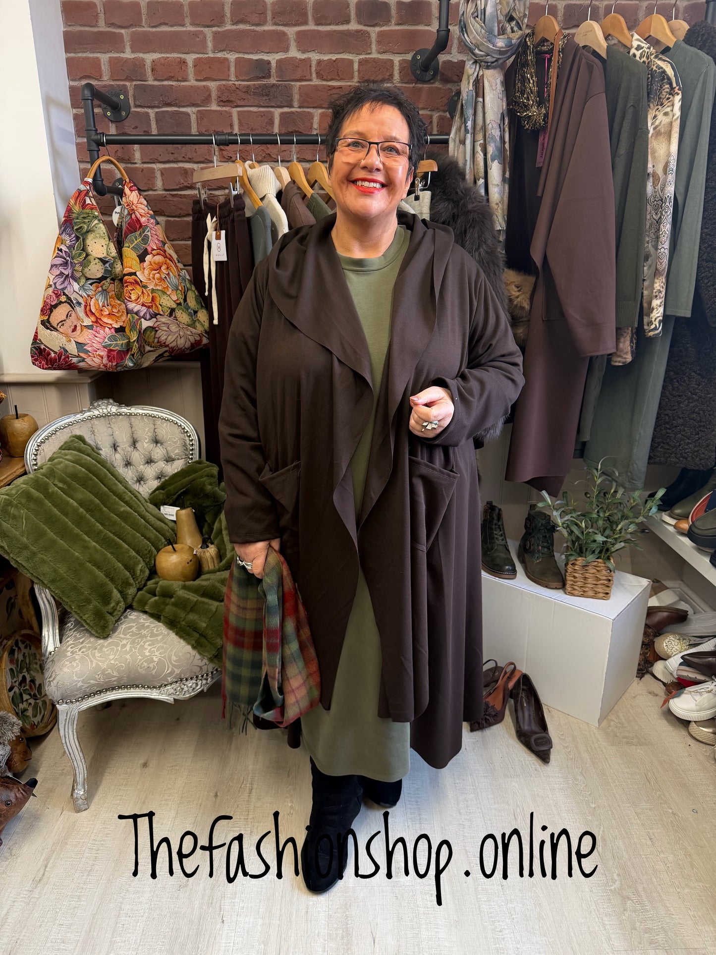 Carmelina Brown Hooded Jacket 16-24