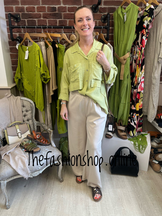 Renee green pocket shirt 12-16