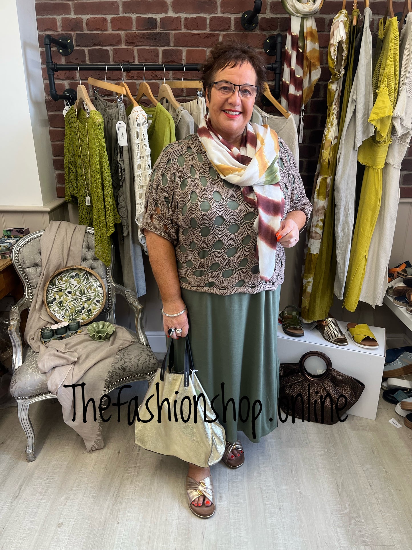 Rochelle dark mocha crochet top 8-20