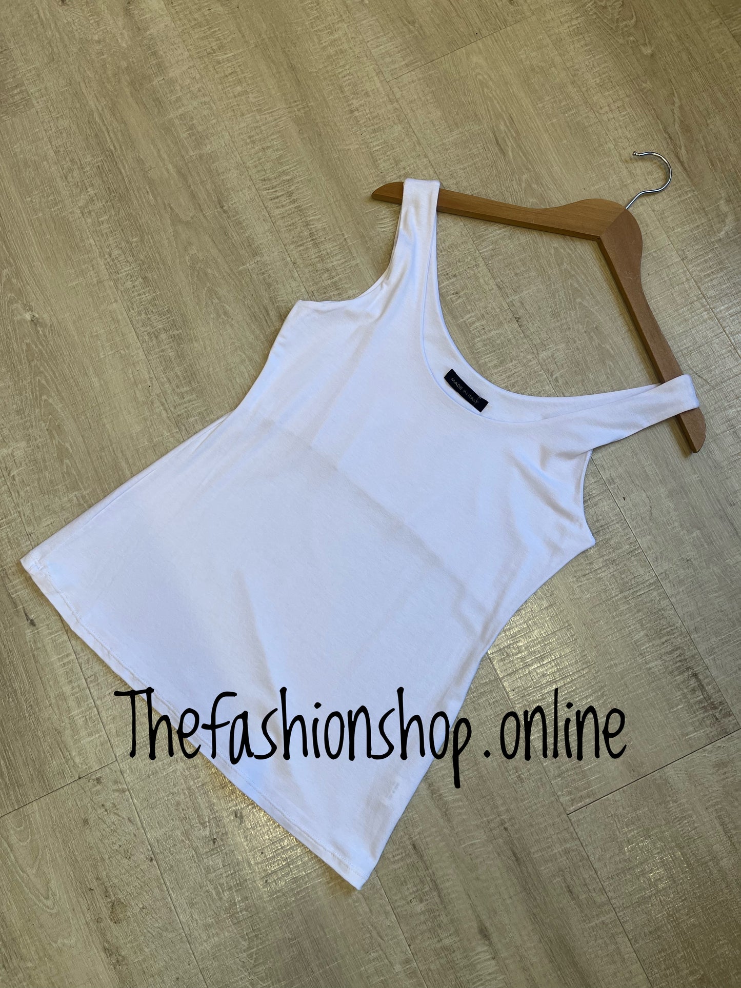 Chelsea white soft vest 8-14 and 16-18