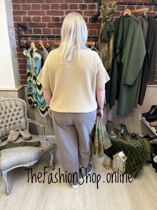 Maya camel soft knitted top 12-18