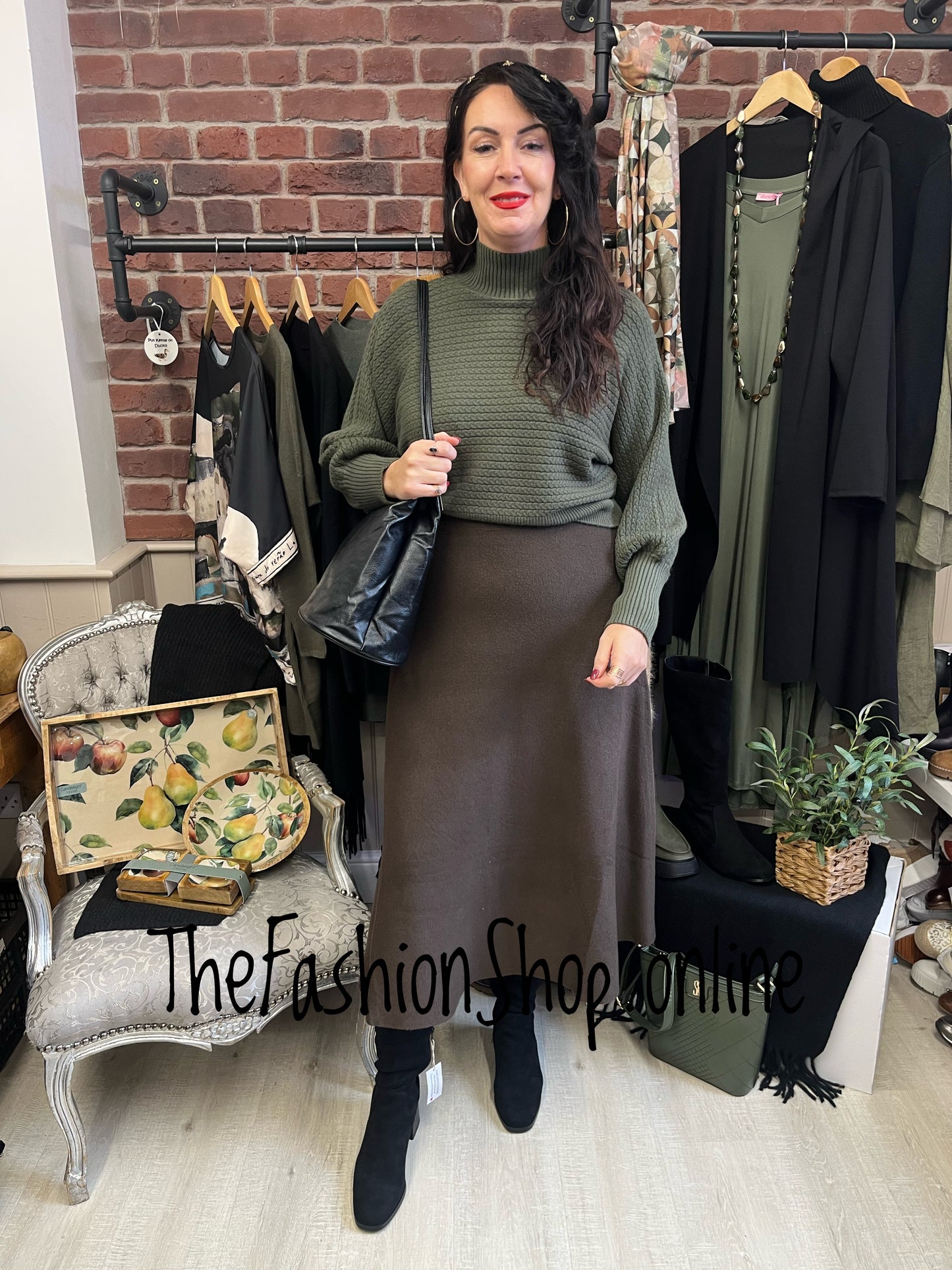 Colette Khaki Green jumper 8-14