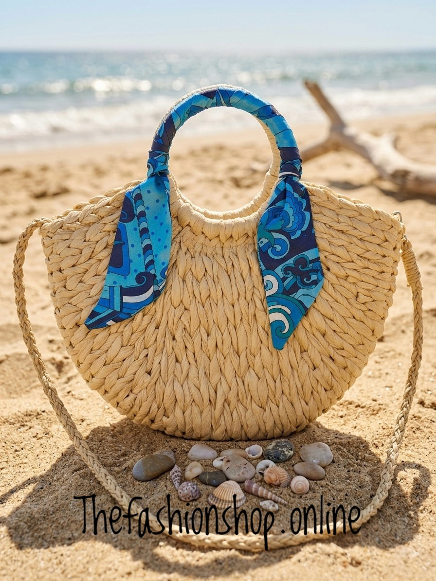 Sun Kissed Natural beige Straw Bag