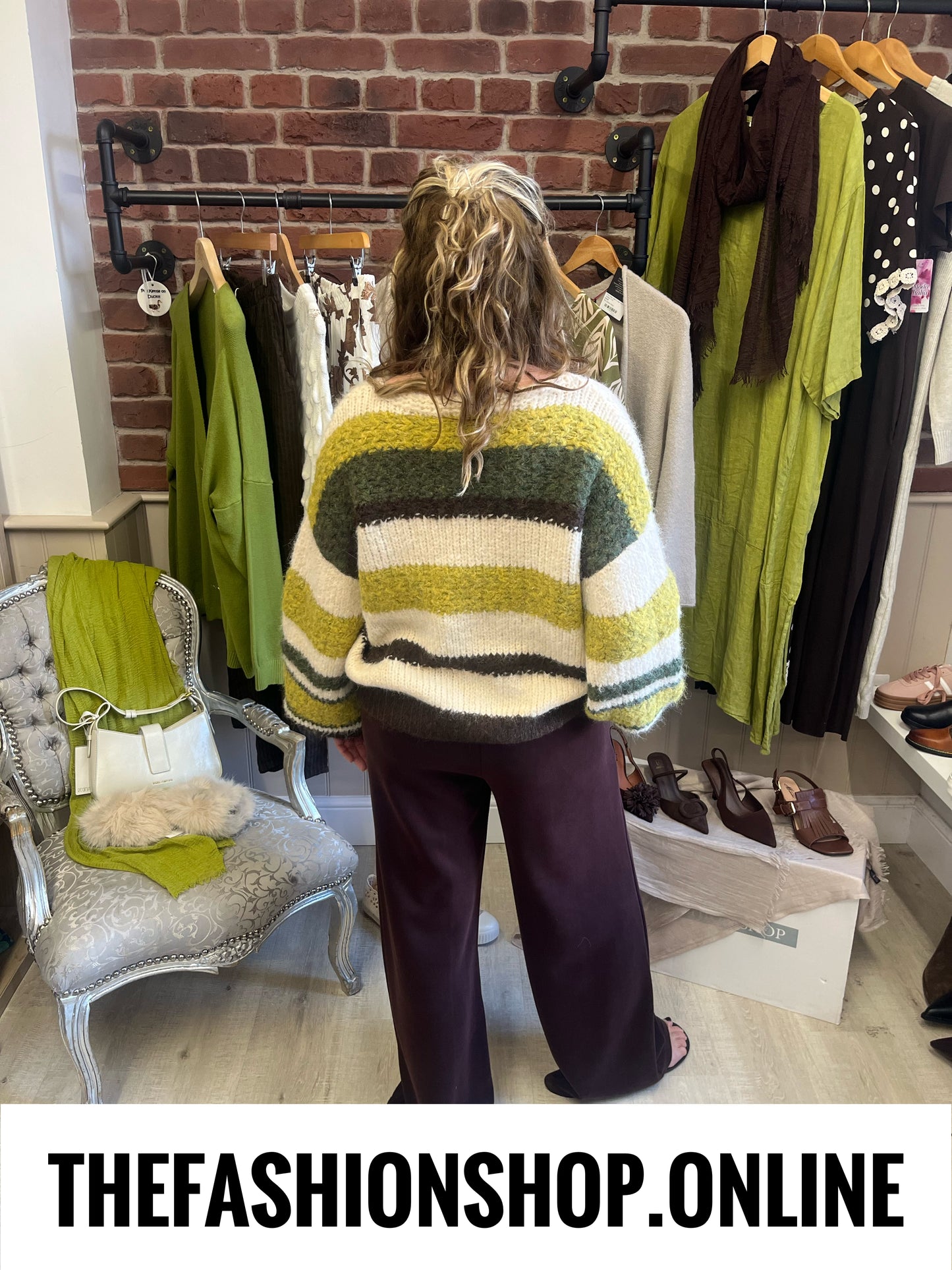 Jess wool mix striped jumper 10-18