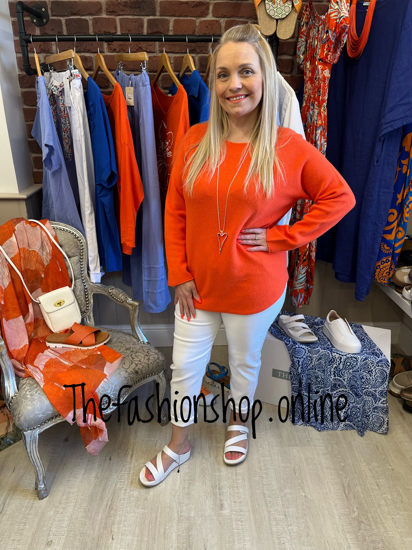 Dina orange soft jumper 10-16