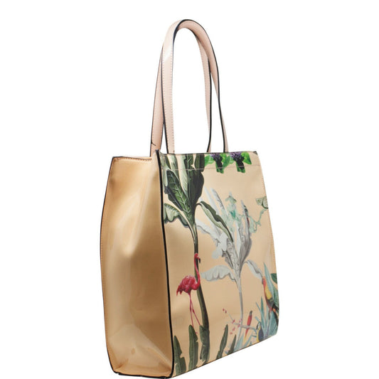 Tropical Garden Bag in Cream