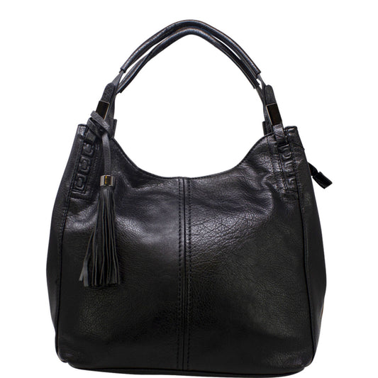 Sally Triple compartment Bag in Black