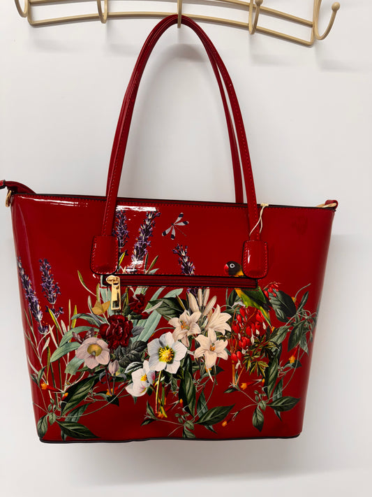 Spring Garden Tote bag In Red