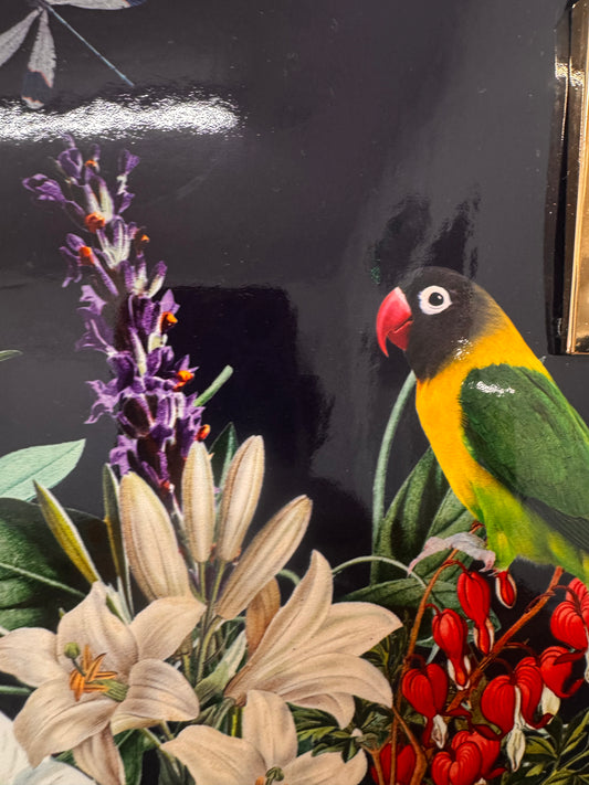 Spring Garden Tote bag In Navy Blue