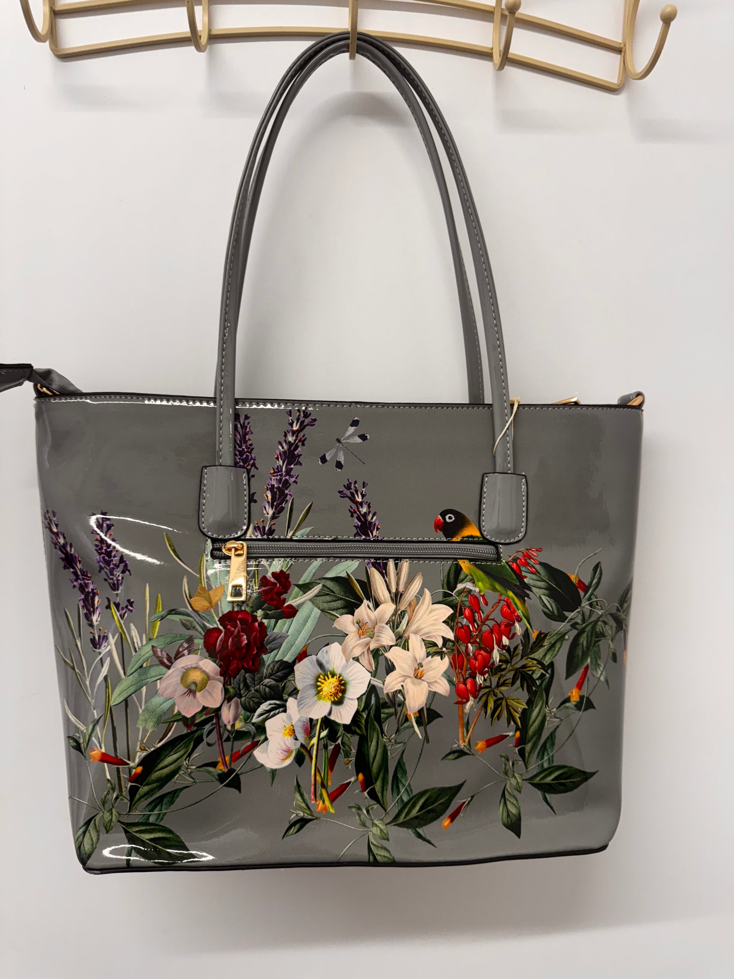 Spring Garden Tote bag In Grey