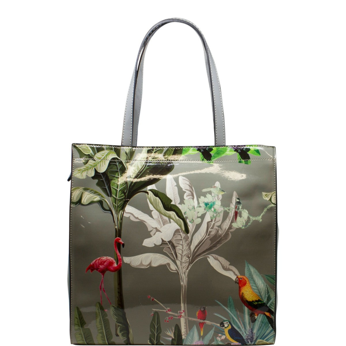 Tropical Garden Bag in Grey