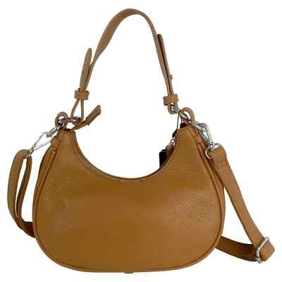 Tara Tan Turn Lock Handle Bag with Shoulder strap