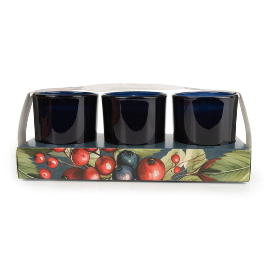 Candlelight Set of 3 Voltives Wild Cranberry and Juniper