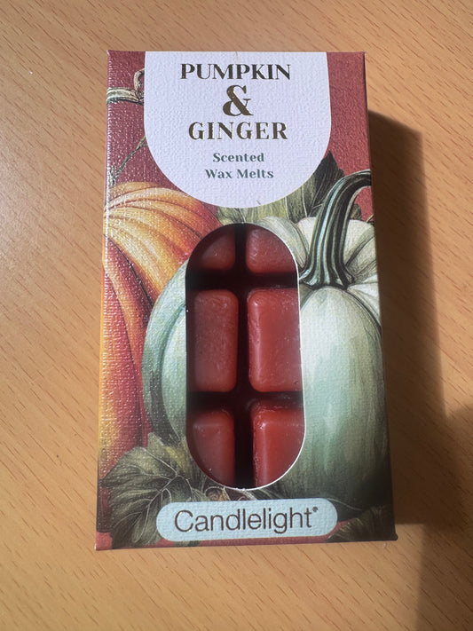 Candlelight pack of 8 wax melts Pumpkin and Ginger