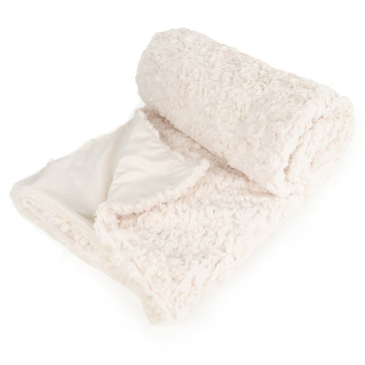 Candlelight Cream Fur Throw 140cm x 170cm