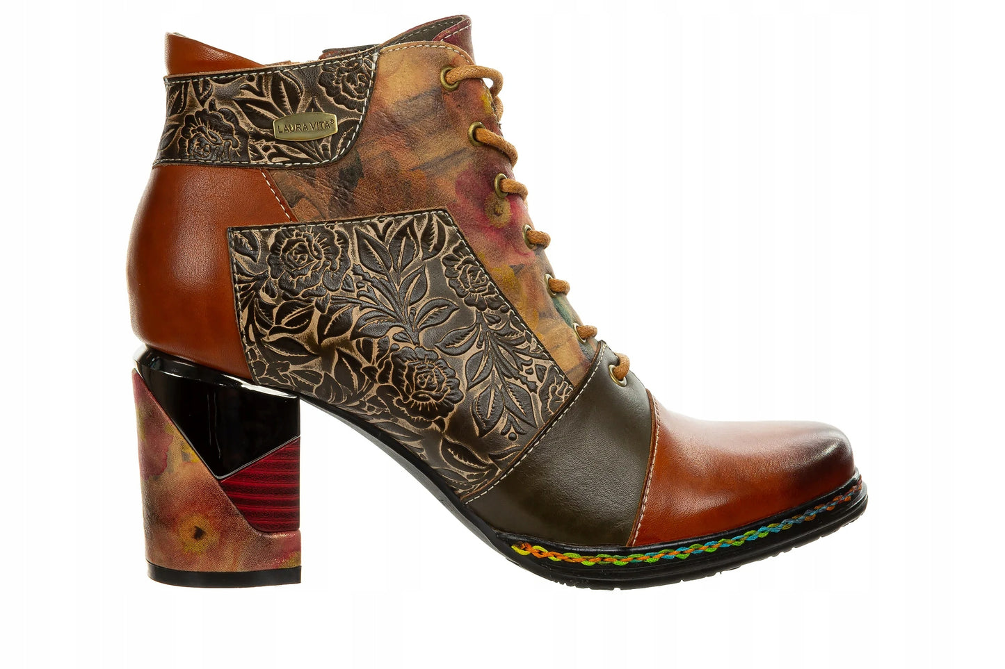 Laura Vita Maevao Leather camel boots sizes 4-8 (37-41)