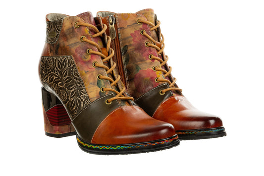 Laura Vita Maevao Leather camel boots sizes 4-8 (37-41)