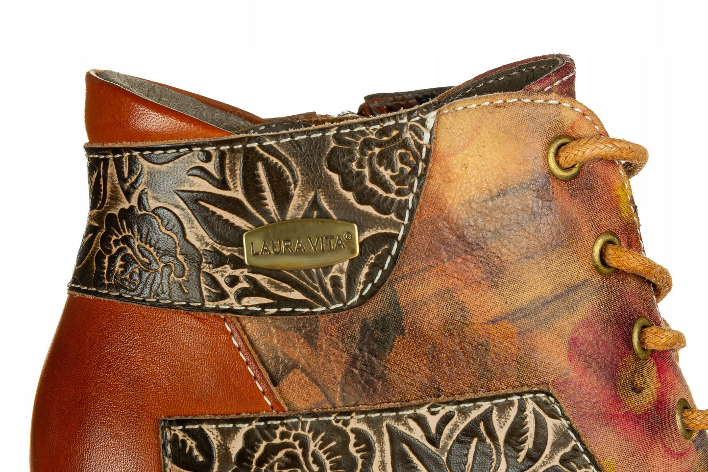 Laura Vita Maevao Leather camel boots sizes 4-8 (37-41)