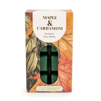 Candlelight pack of 8 wax melts Maple and Cardamom