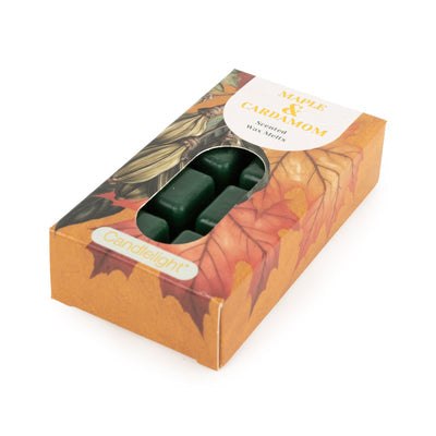 Candlelight pack of 8 wax melts Maple and Cardamom