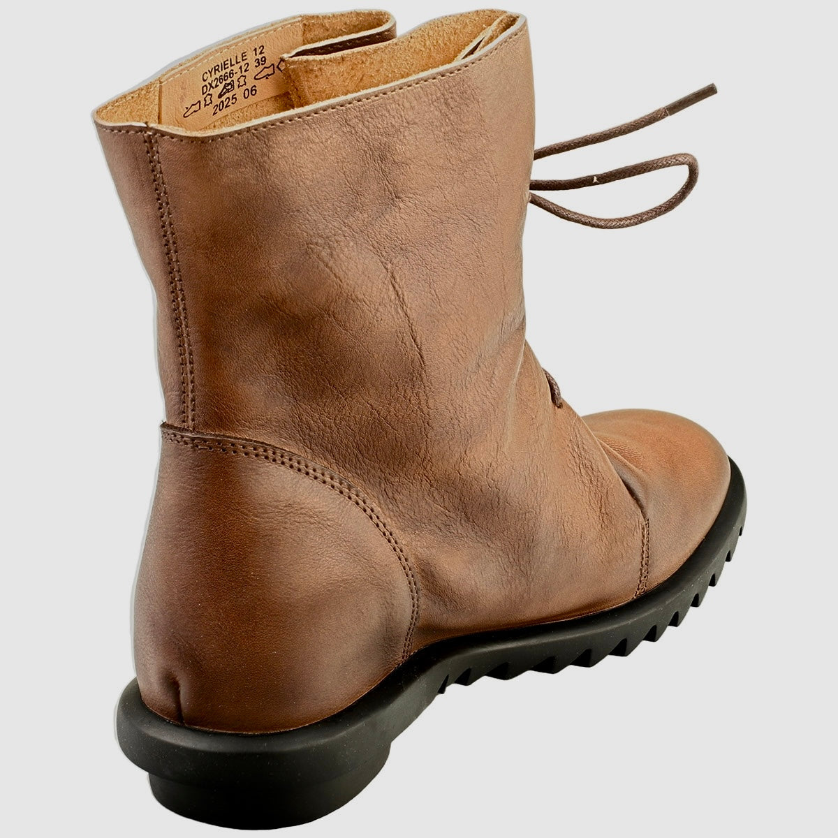 Laura Vita Cyrielle Choco leather boots sizes 4-8 (37-41)