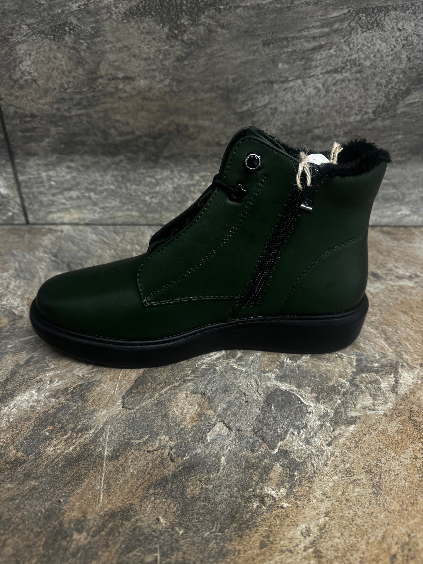 Heavenly Feet Petra Forest ankle boots sizes 4-8 (EU37-42)