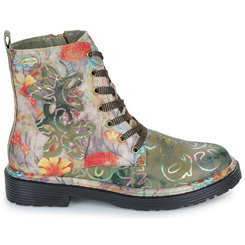 Laura Vita Incaso gris printed leather boot sizes 4-8