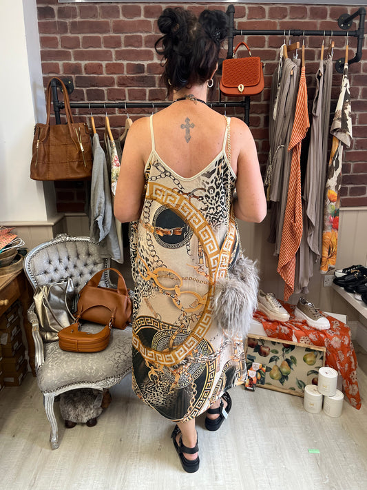 Francesca chain link strappy dress 12-16