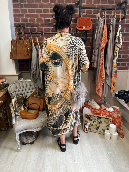 Francesca chain link longline jacket 12-16