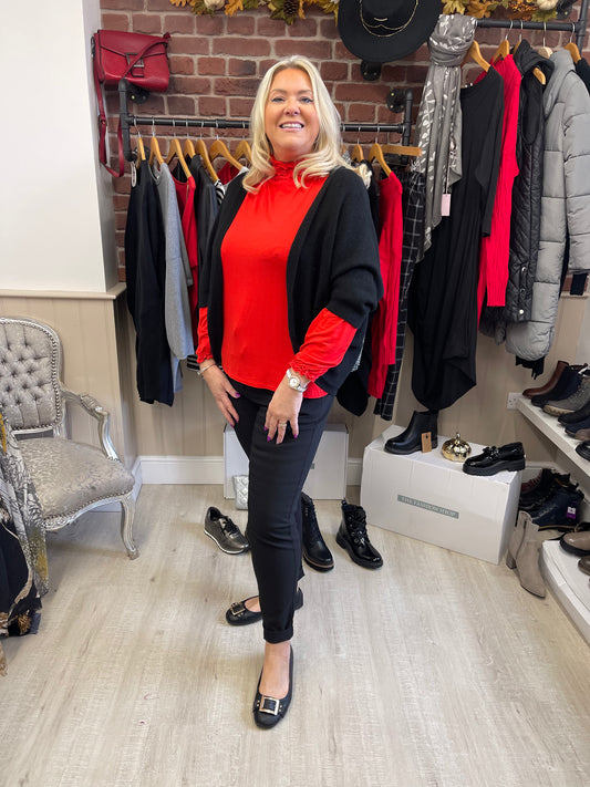 Black fine knit shrug 12-20