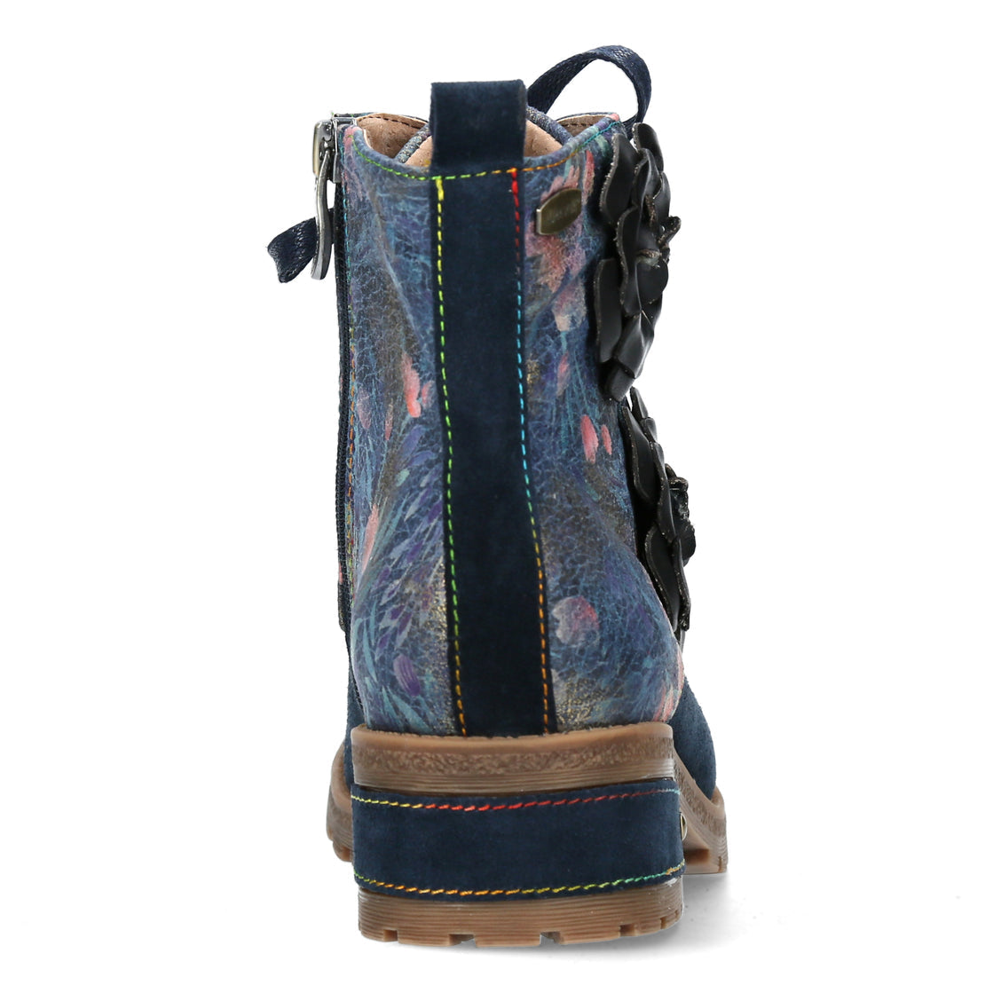 Laura Vita Cocrailo jeans blue leather lace up boot sizes 4-8