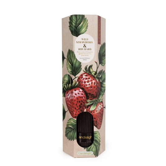 Candlelight Reed Diffuser Wild Strawberry and Rhubarb