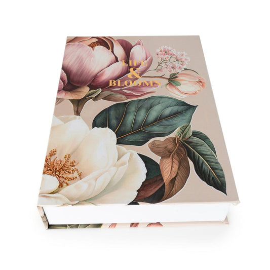 Candlelight Set of 2 book boxes Florals Peony And Water Lily