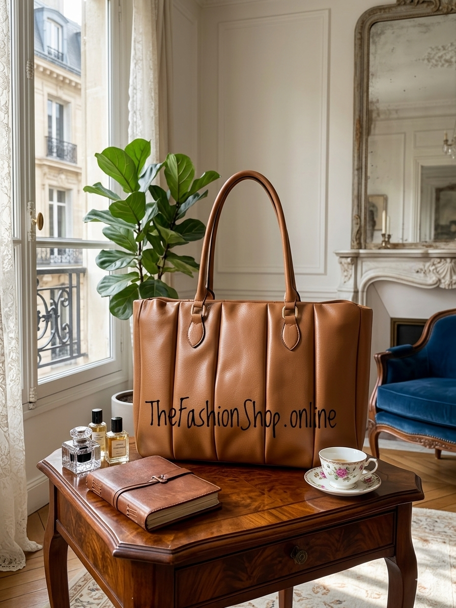 Della large brown shoulder bag