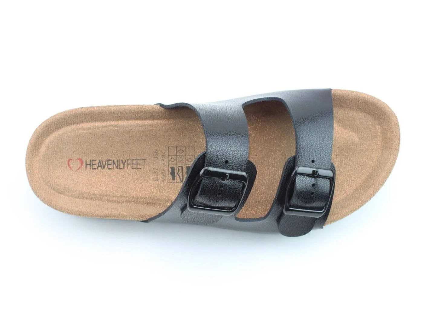 Heavenly Feet Harmony 2 black sandal sizes 4-7 (37-41)