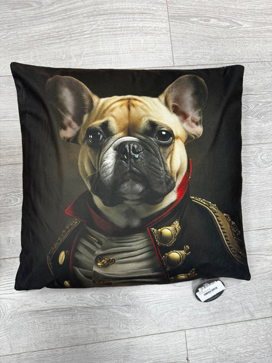 Top Dog Cushion Tan Frenchie