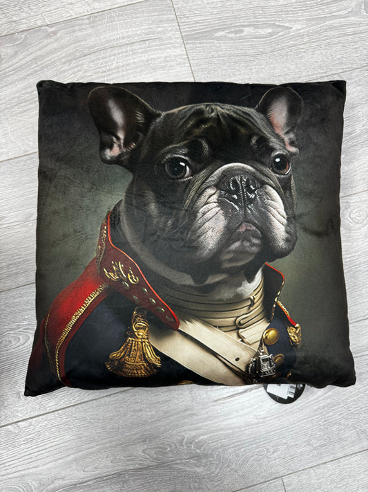 Top Dog Cushion Black Frenchie